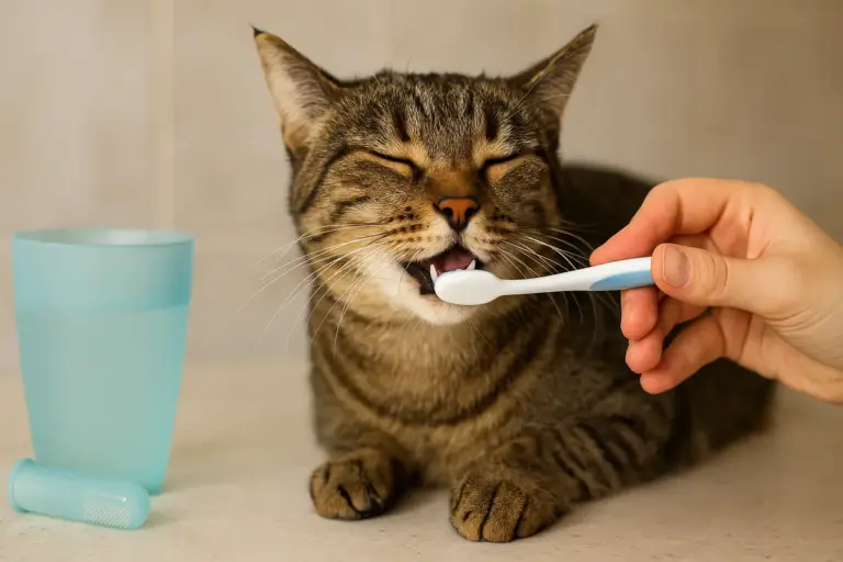 Igiene dentale nel gatto: prevenire placca e alito cattivo con piccoli gesti quotidiani