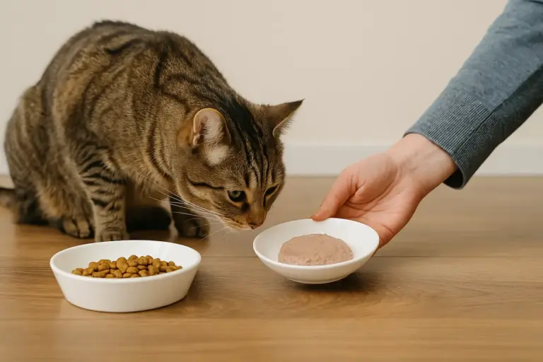 Errori da evitare nell’introdurre il nuovo cibo al gatto: strategie che facilitano la transizione