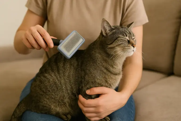 Toelettatura del gatto a pelo corto: la routine settimanale che previene problemi di pelle e boli di pelo