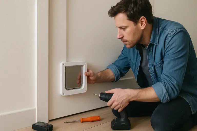 Come installare la porta basculante per gatti senza rovinare le pareti: trucchi validati