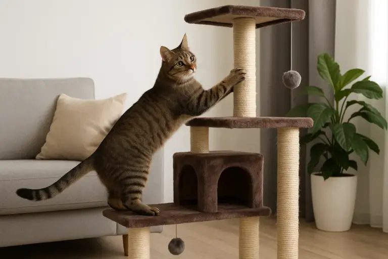 I benefici dei tiragraffi a più livelli: come proteggere mobili e mantenere il gatto attivo