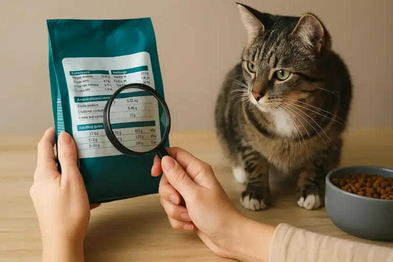 Come leggere la composizione di un alimento per gatti? Guida pratica alle diciture più utili