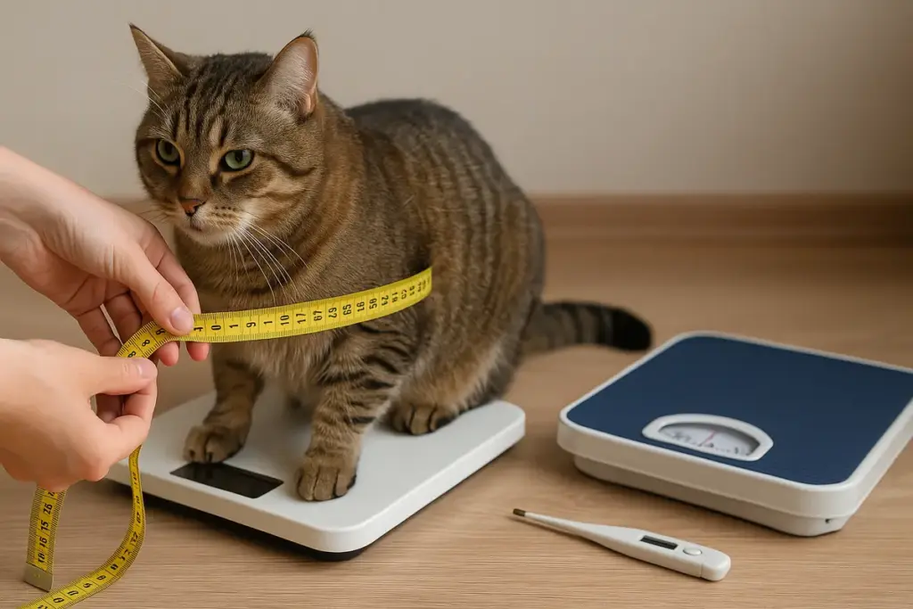 Controllo del peso corporeo nel gatto: strumenti e metodi per monitorarlo senza errori
