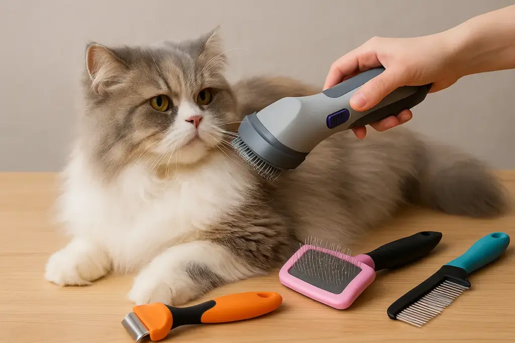 Accessori utili per la toelettatura del gatto a pelo lungo: risparmiare tempo senza stressarlo