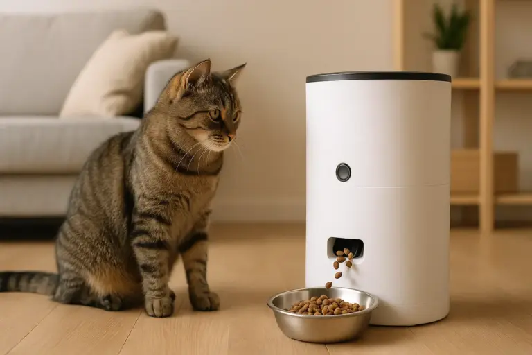 Dispenser automatici di cibo per gatti: un aiuto concreto per chi lavora fuori casa