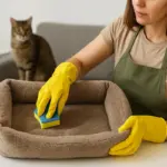 Come si pulisce correttamente la cuccia del gatto? Passaggi essenziali e errori frequenti