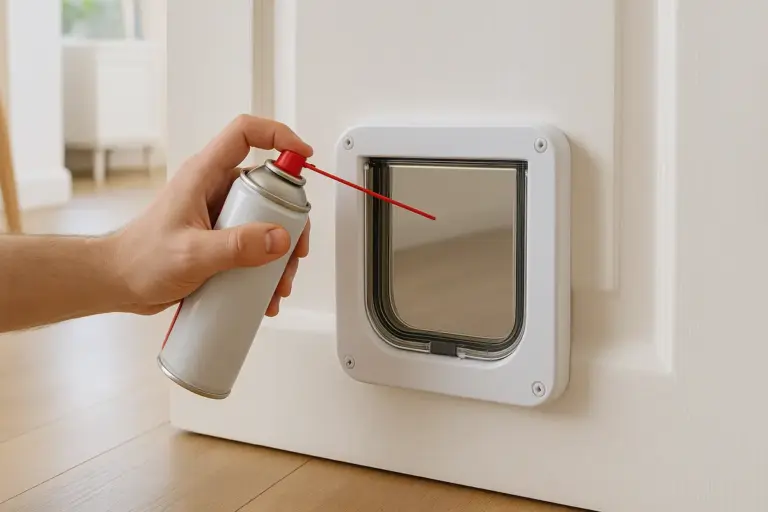 Lubrificare la porta per gatti: come evitare rotture e cigolii in maniera definitiva