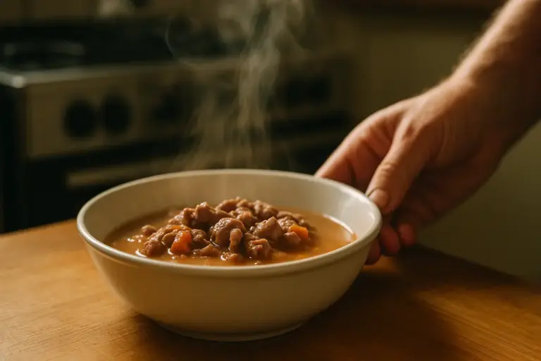 Cibo umido e caldo estivo: quanto può stare nella ciotola davvero