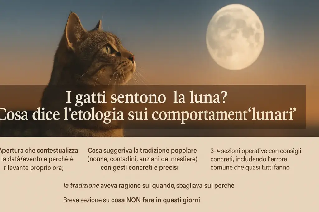 I gatti sentono la luna? Cosa dice l’etologia sui comportamenti “lunari”