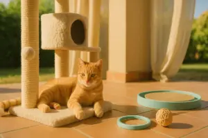 Tiragraffi e giochi d’estate: quelli che il gatto usa anche col caldo