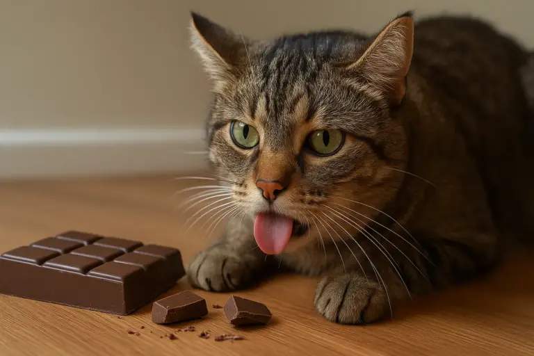 Cioccolato e gatto: i sintomi che indicano un’ingestione pericolosa