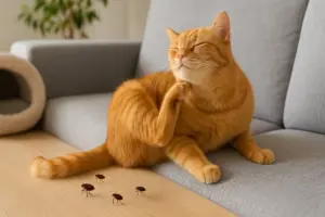 Pulci in casa con gatto: gli ambienti da trattare che spesso si dimenticano