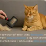 Pelo del gatto sul divano: come ridurlo alla fonte durante la muta