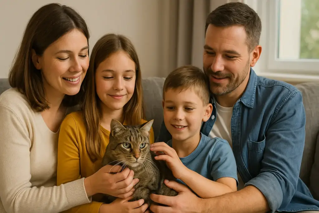 Adottare un gatto adulto in famiglia con bambini: i fattori che cambiano tutto