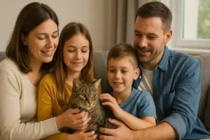 Adottare un gatto adulto in famiglia con bambini: i fattori che cambiano tutto