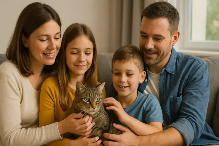 Adottare un gatto adulto in famiglia con bambini: i fattori che cambiano tutto
