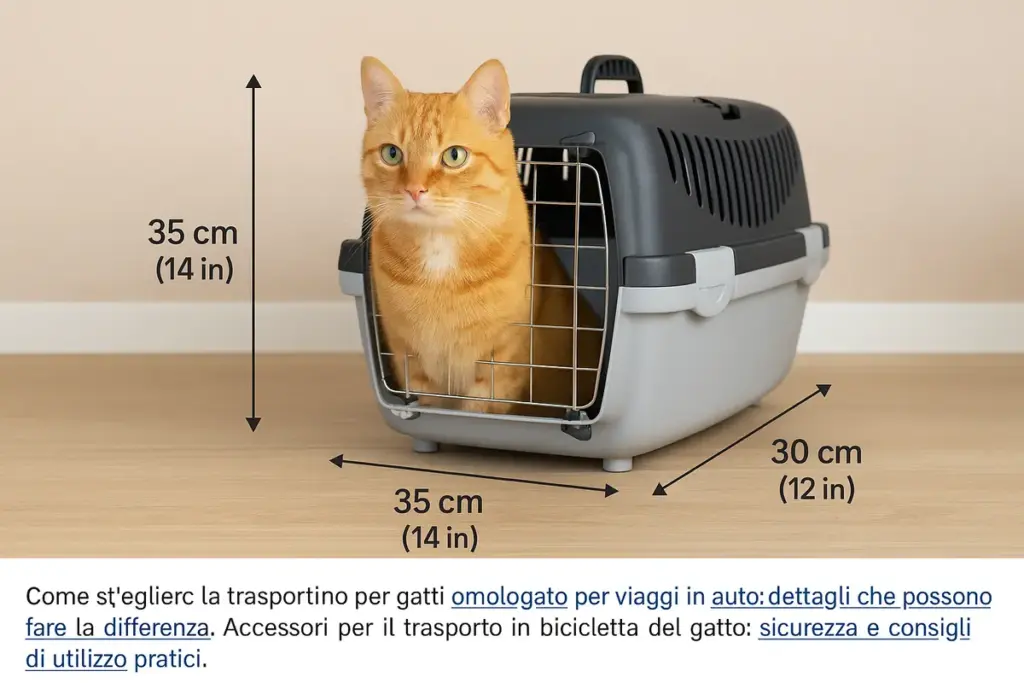 Misure del trasportino per gatti: come scegliere la taglia giusta davvero