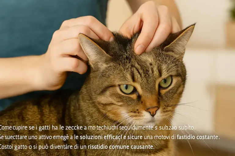 Come capire se il gatto ha le zecche: i punti del corpo da controllare subito