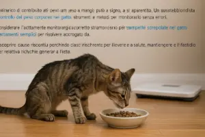 Il gatto perde peso ma mangia: cause che si nascondono nella routine