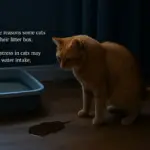 Gatto che fa pipì fuori dalla lettiera di notte: cause specifiche e rimedi mirati