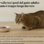 Intervallo tra i pasti del gatto adulto: quanto è troppo lungo davvero
