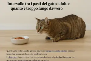 Intervallo tra i pasti del gatto adulto: quanto è troppo lungo davvero