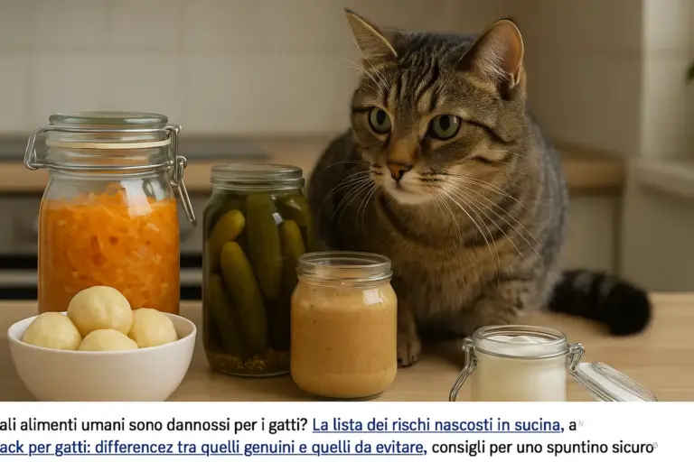 Alimenti fermentati vicino al gatto: i rischi che passano inosservati in cucina