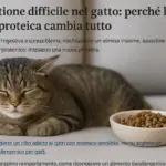 Digestione difficile nel gatto: perché la fonte proteica cambia tutto