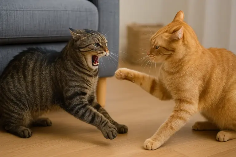 Gatto adottato che aggredisce il gatto residente: cause reali e come intervenire
