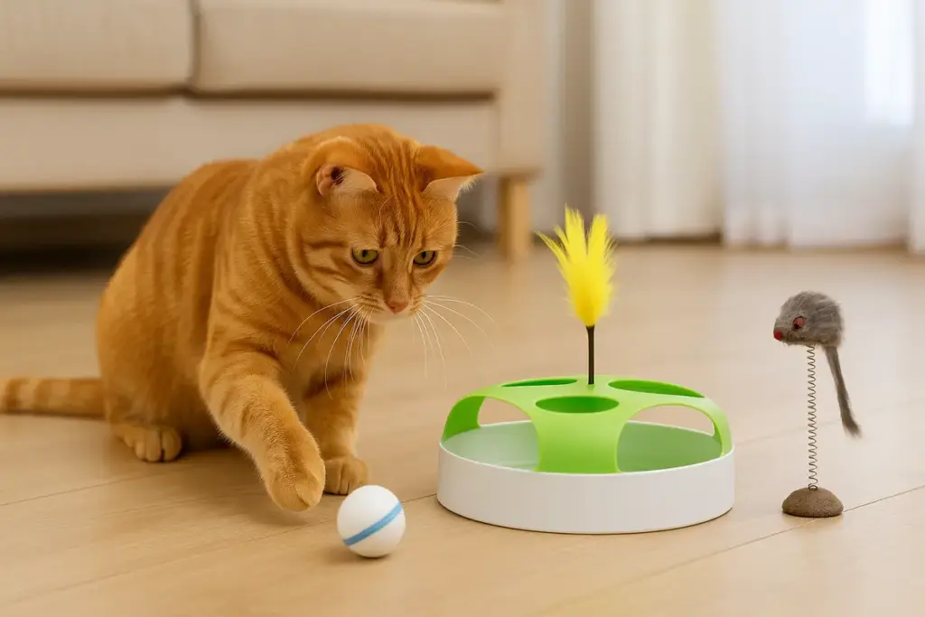 Giocattoli a movimento automatico per gatti: quando stimolano senza stancare