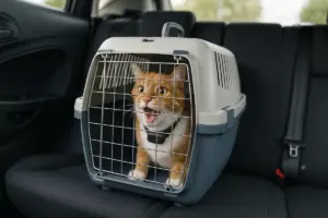 Gatto agitato in auto: come il trasportino giusto cambia il viaggio