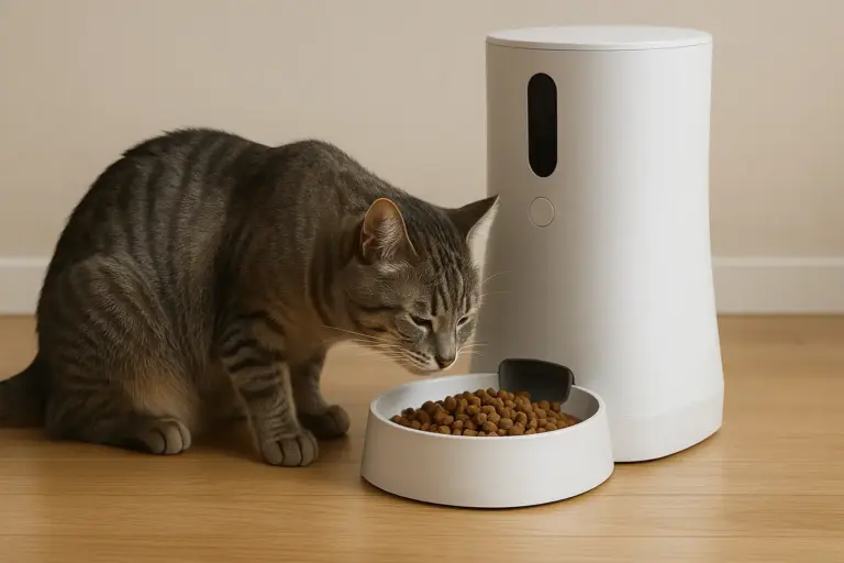 Dispenser di cibo per gatti silenzioso: i modelli che non spaventano il micio