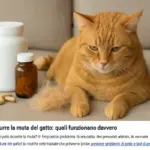 Integratori per ridurre la muta del gatto: quali funzionano davvero