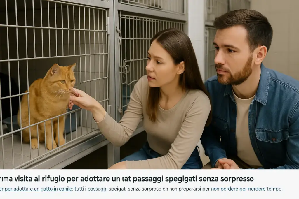 Prima visita al rifugio per adottare un gatto: i passi che molti saltano