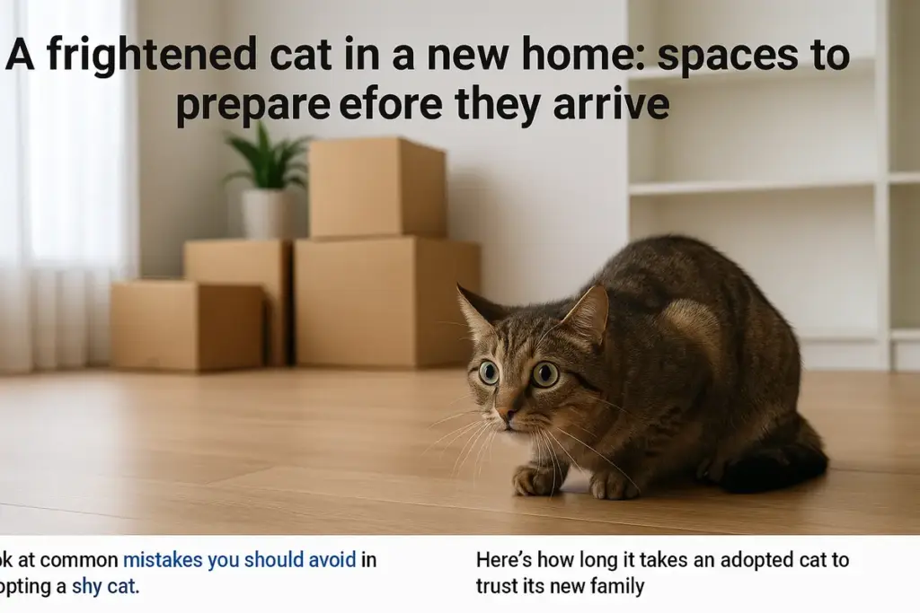Gatto spaventato in casa nuova: gli spazi da preparare prima che arrivi