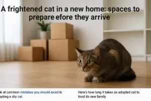 Gatto spaventato in casa nuova: gli spazi da preparare prima che arrivi
