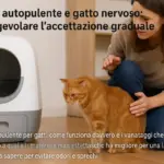 Lettiera autopulente e gatto nervoso: come agevolare l’accettazione graduale