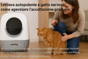 Lettiera autopulente e gatto nervoso: come agevolare l’accettazione graduale