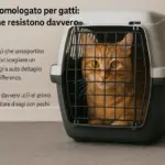 Trasportino omologato per gatti: i materiali che resistono davvero agli urti