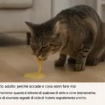 Vomito giallo nel gatto adulto: perché accade e cosa non fare mai