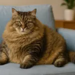 Gatto in sovrappeso a pelo lungo: perché è difficile accorgersene in tempo
